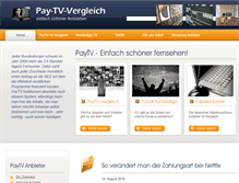 Tablet Screenshot of pay-tv-vergleich.de